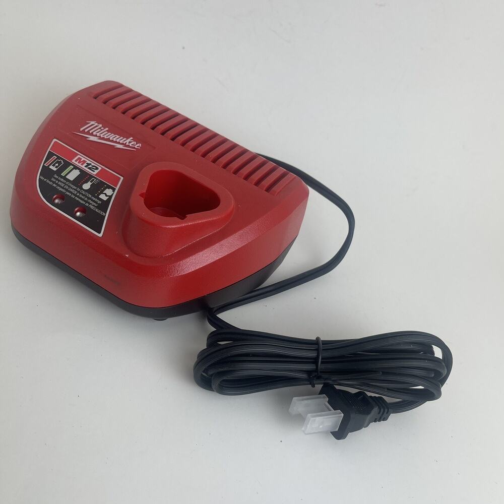 Genuine Milwaukee 48-59-2401 M12 12V Lithium Ion Battery Tool Charger 12 Volt
